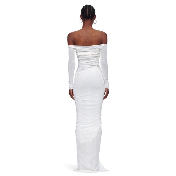 Vettese Mid Section Tubes Dress in White - Picture 3 of 5